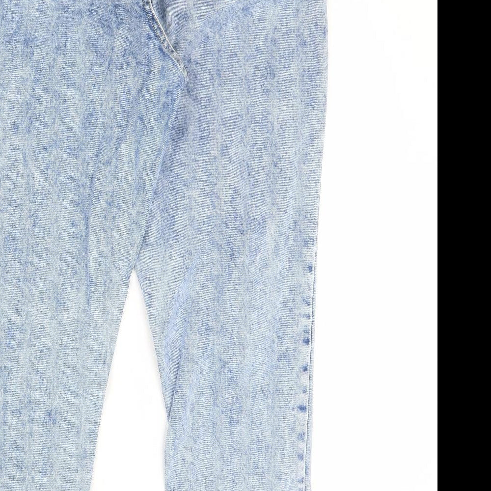 New Look Womens Blue  Denim Straight Jeans Size 14 L30 in