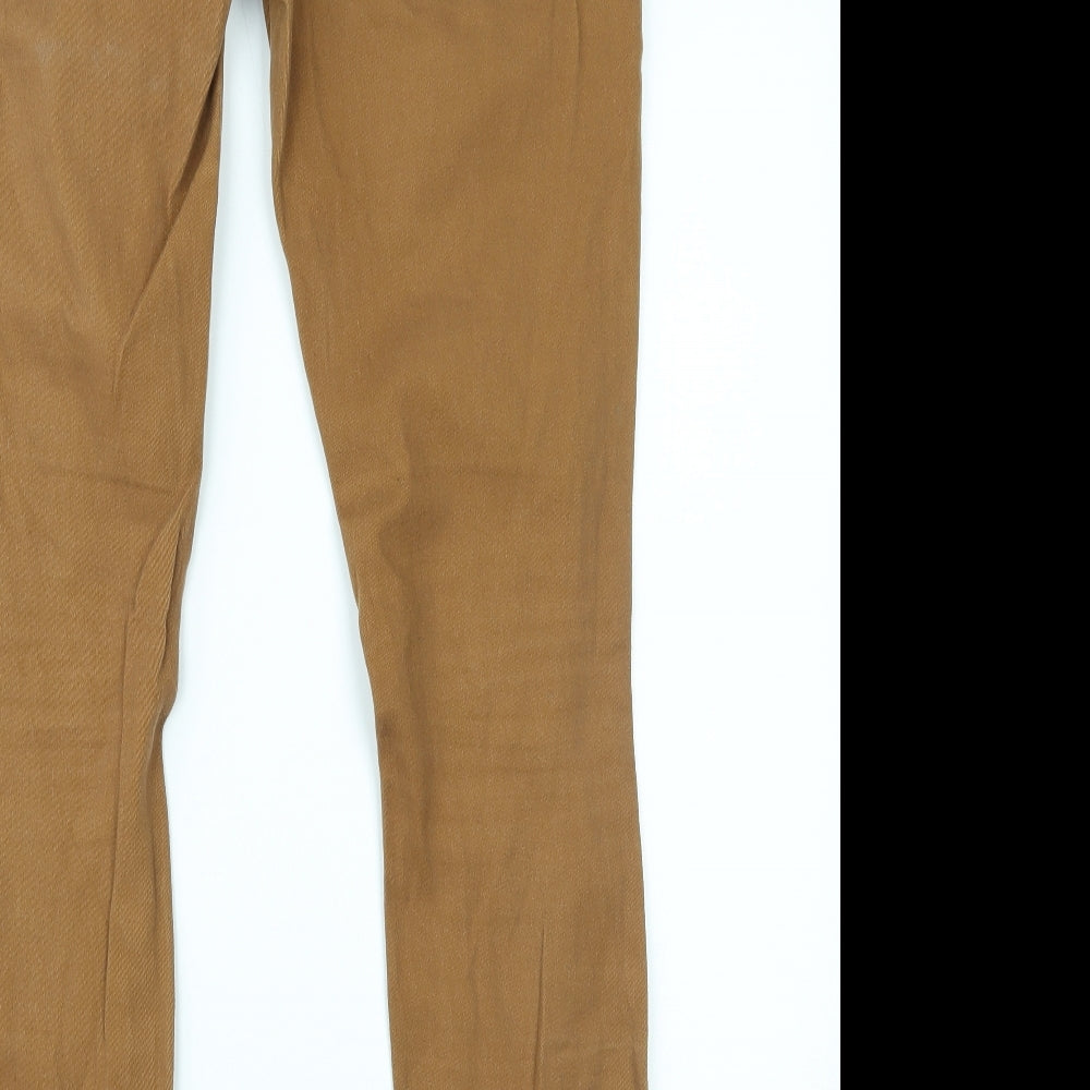 George Womens Brown  Denim Skinny Jeans Size 12 L30 in