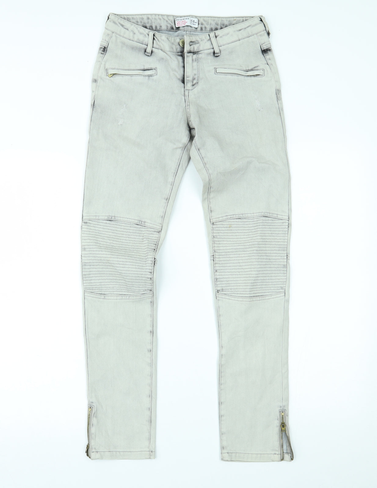 RESERVED Girls Grey  Denim Skinny Jeans Size 12-13 Years