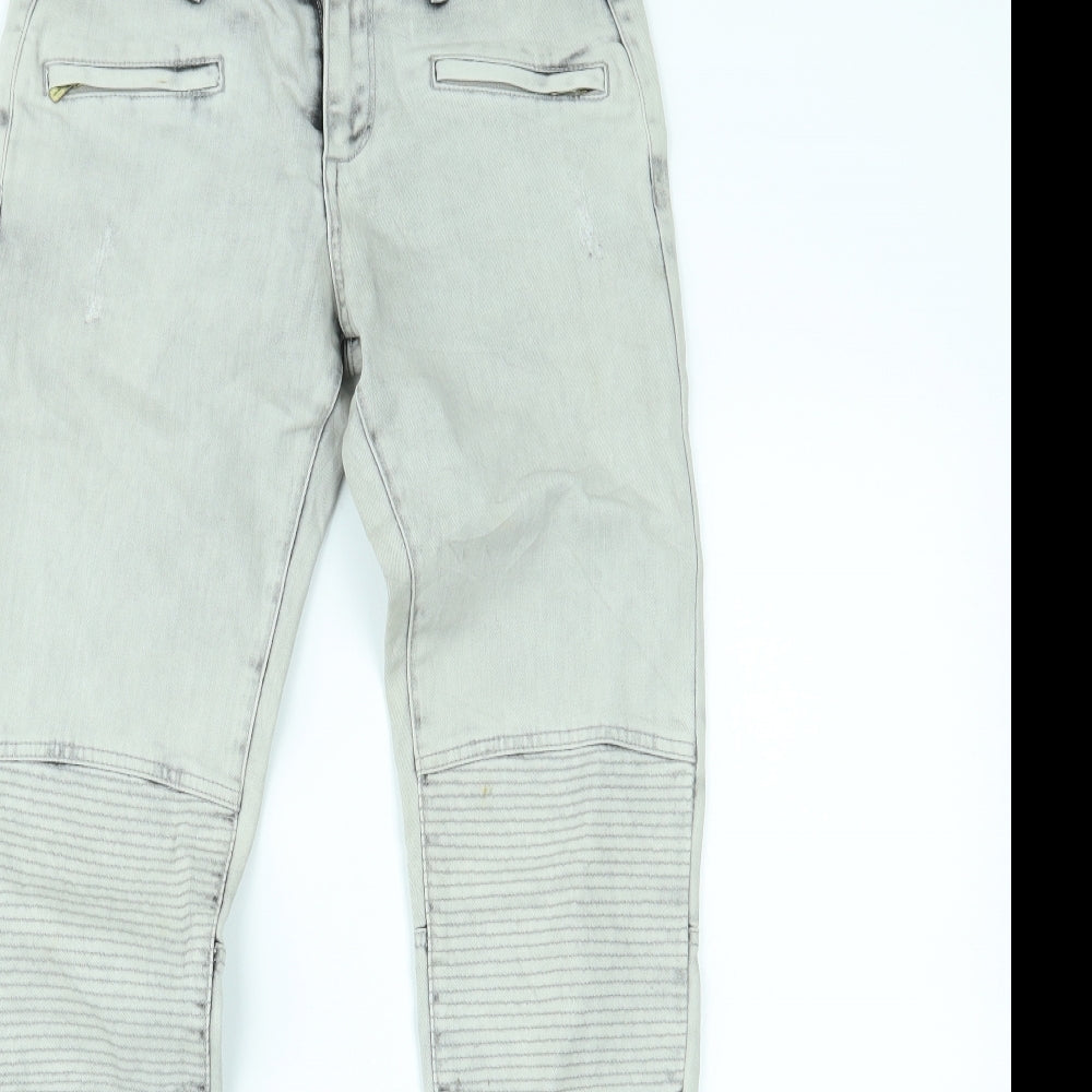 RESERVED Girls Grey  Denim Skinny Jeans Size 12-13 Years