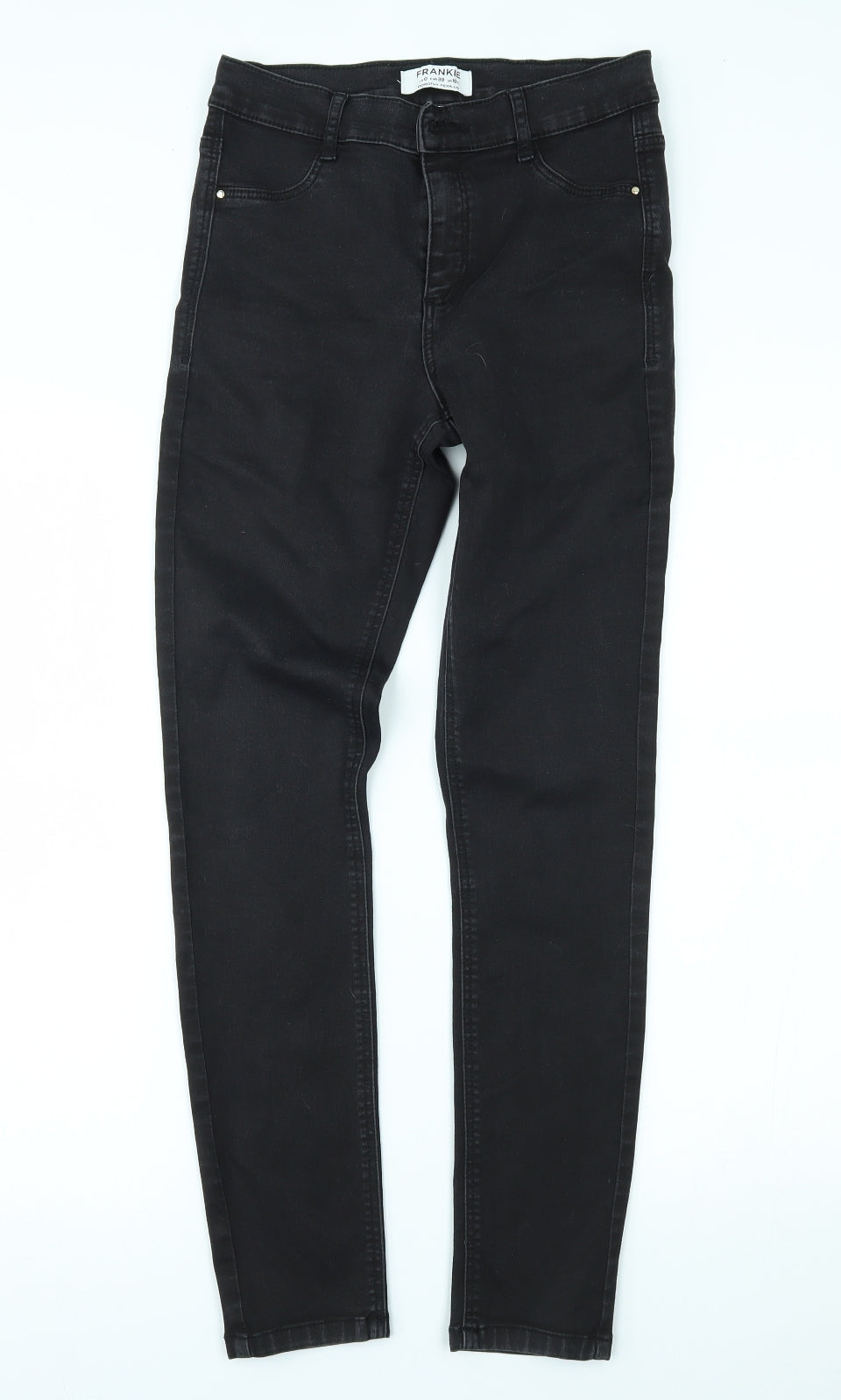 Dorothy Perkins Womens Black  Denim Skinny Jeans Size 10 L26 in