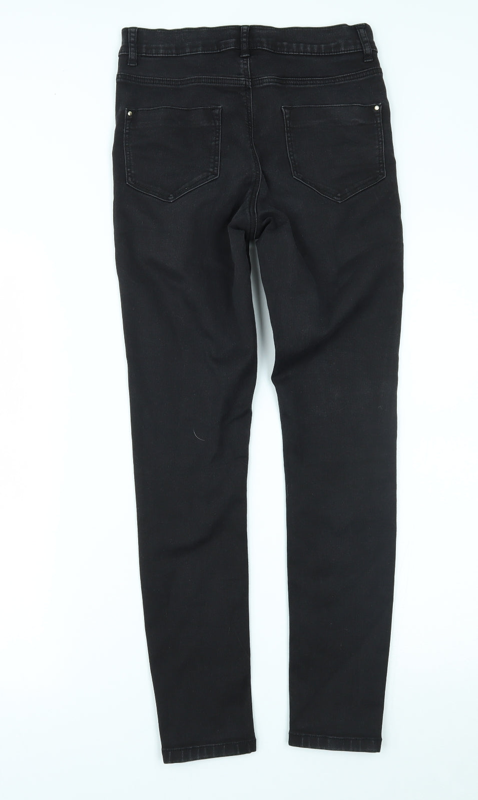 Dorothy Perkins Womens Black  Denim Skinny Jeans Size 10 L26 in