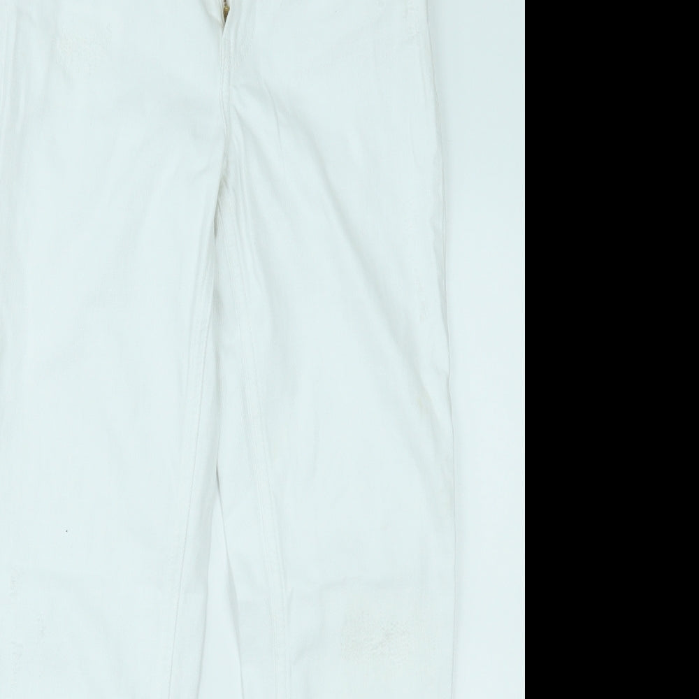 River Island Womens White  Denim Skinny Jeans Size 8 L28 in