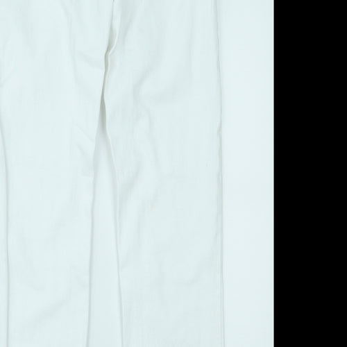 River Island Womens White  Denim Skinny Jeans Size 8 L28 in