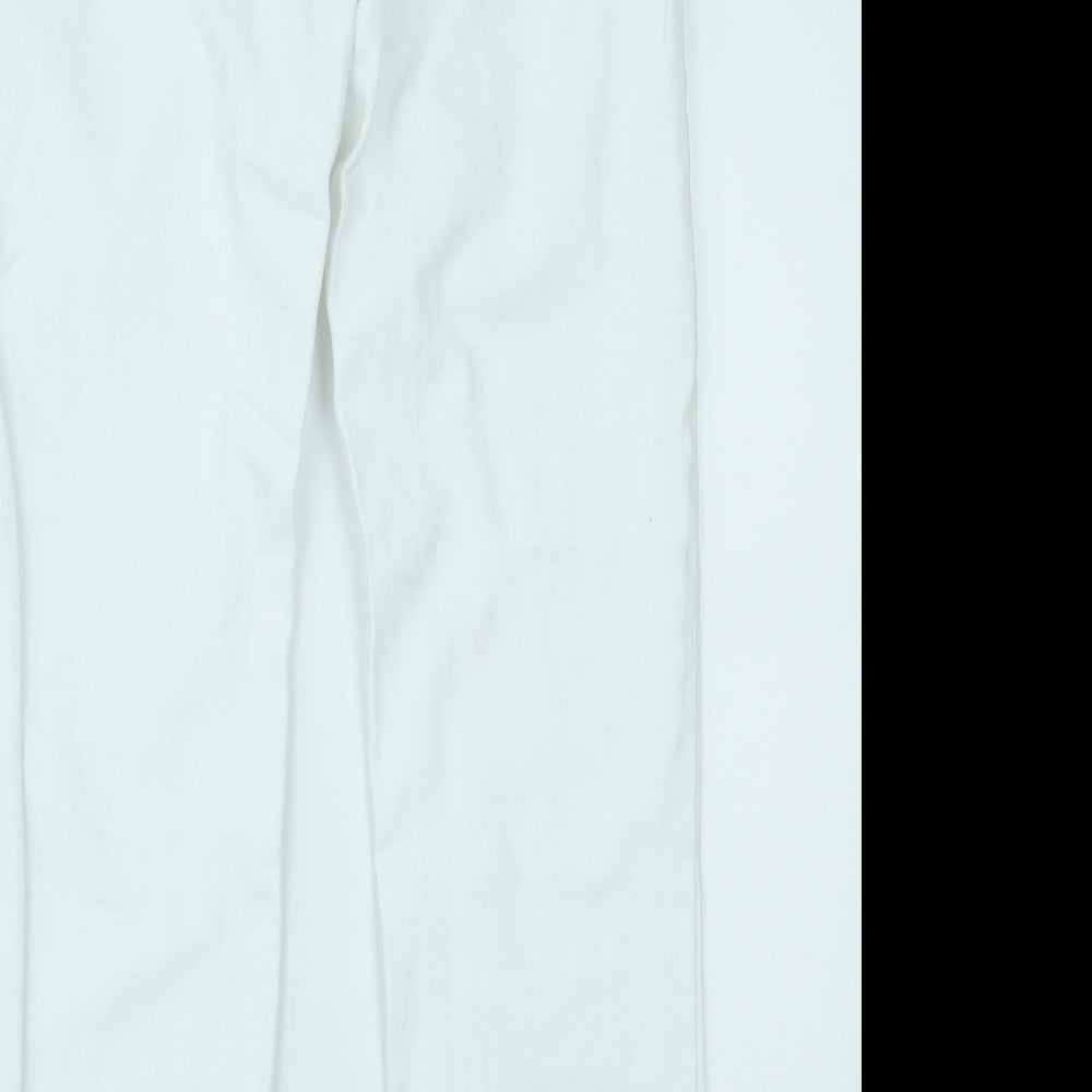 River Island Womens White  Denim Skinny Jeans Size 8 L28 in