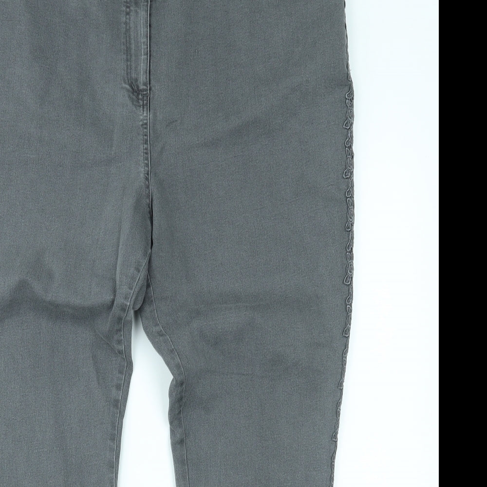 Together Womens Grey  Denim Straight Jeans Size 20 L30 in