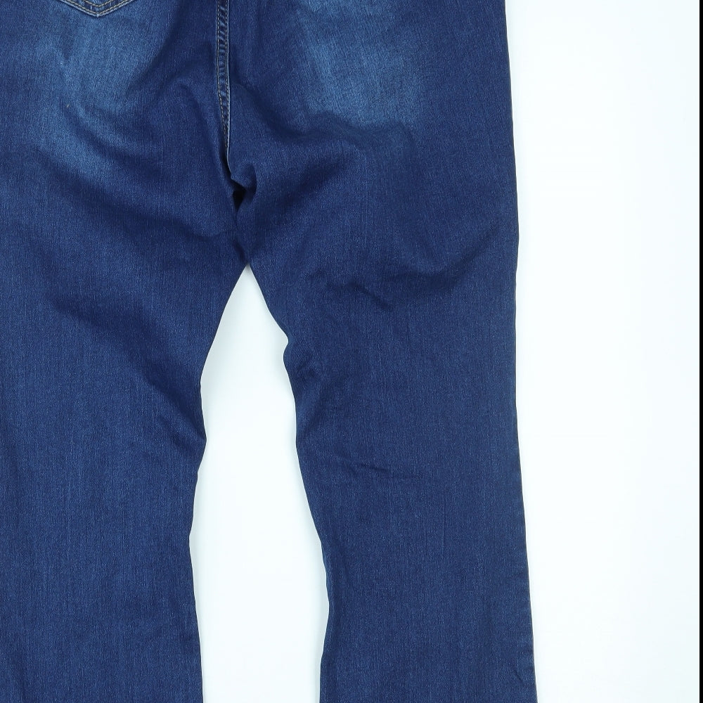 SheIn Womens Blue  Denim Bootcut Jeans Size 2XL L28 in