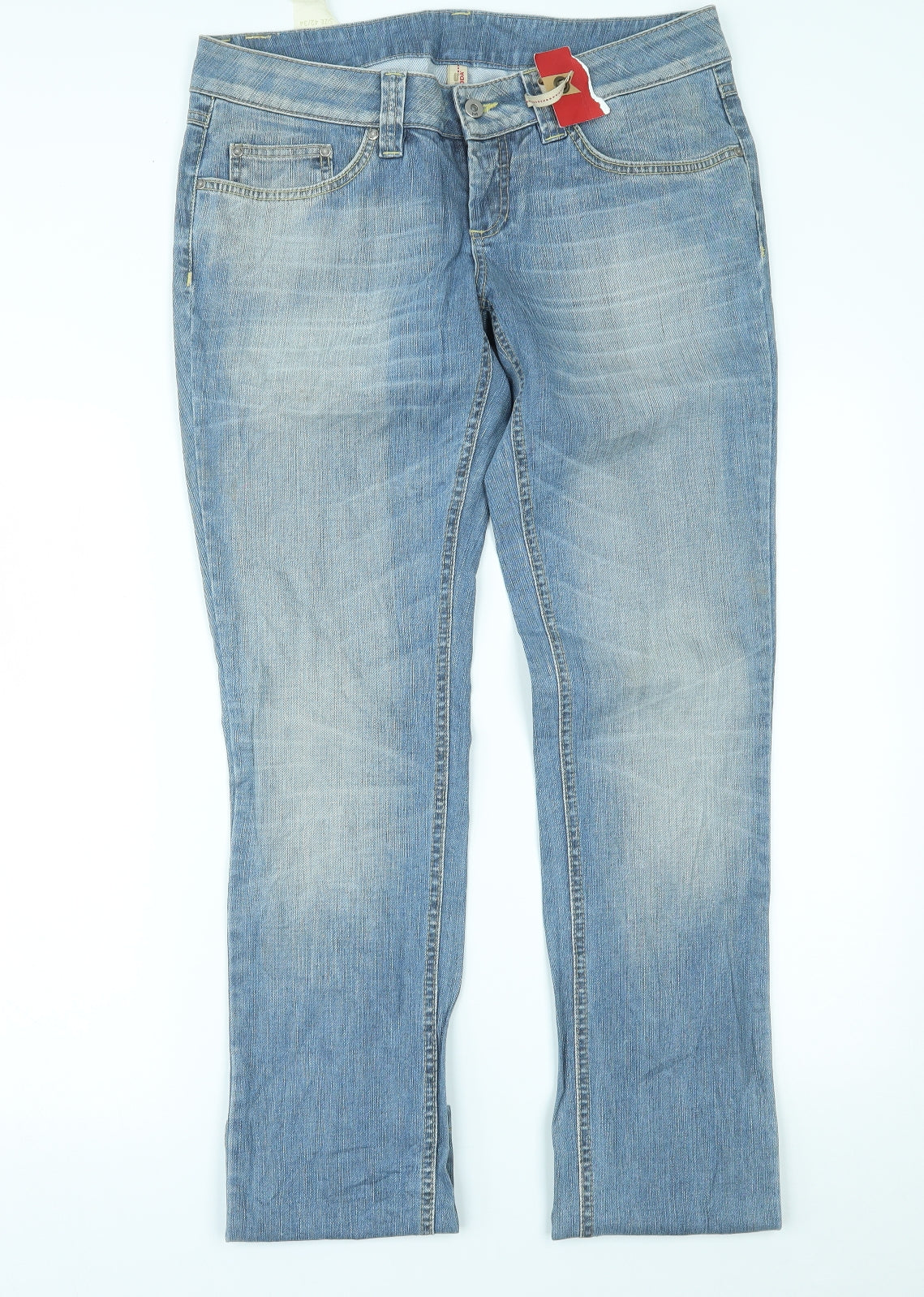VERO MODA Womens Blue  Denim Straight Jeans Size 34 in L33 in