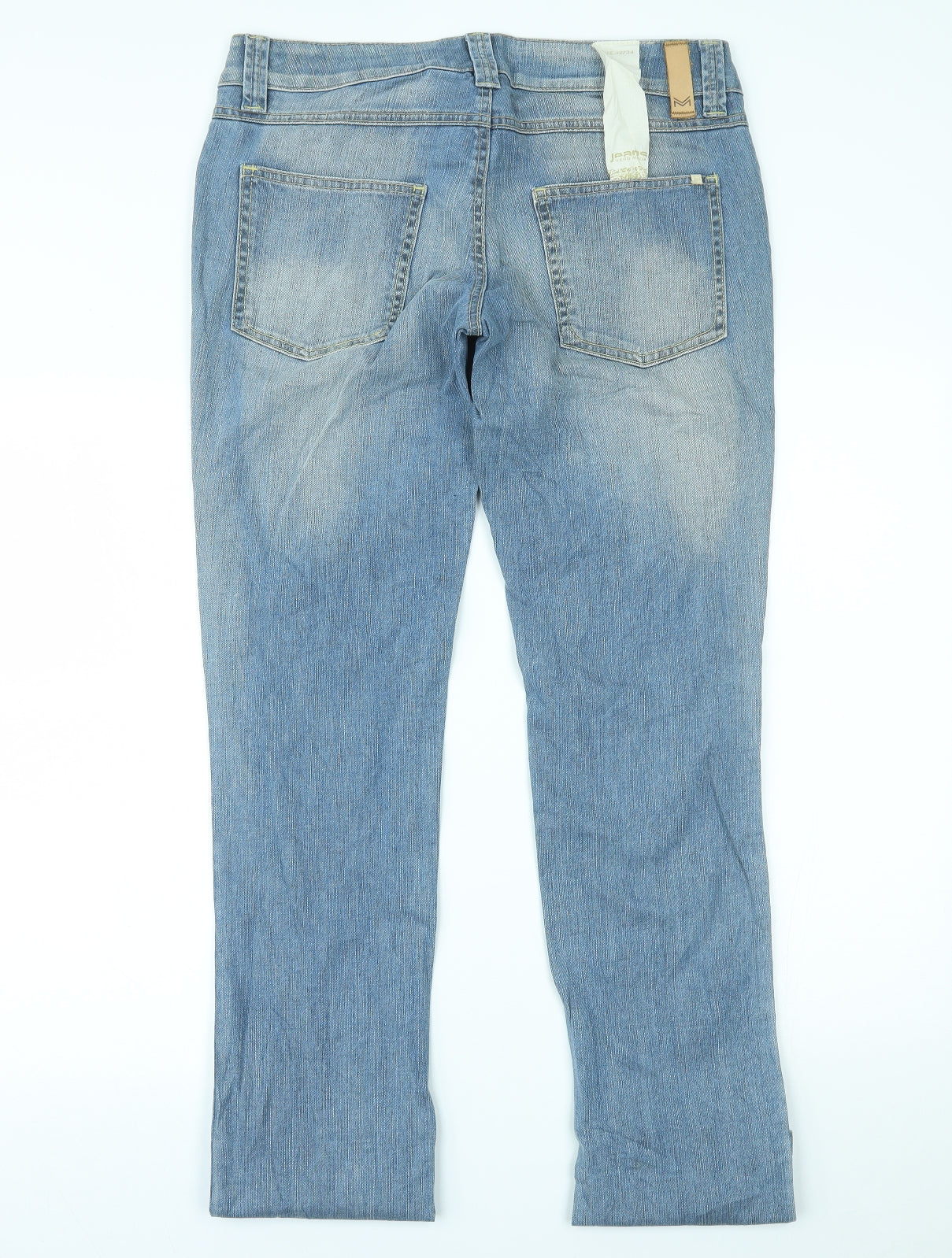 VERO MODA Womens Blue  Denim Straight Jeans Size 34 in L33 in