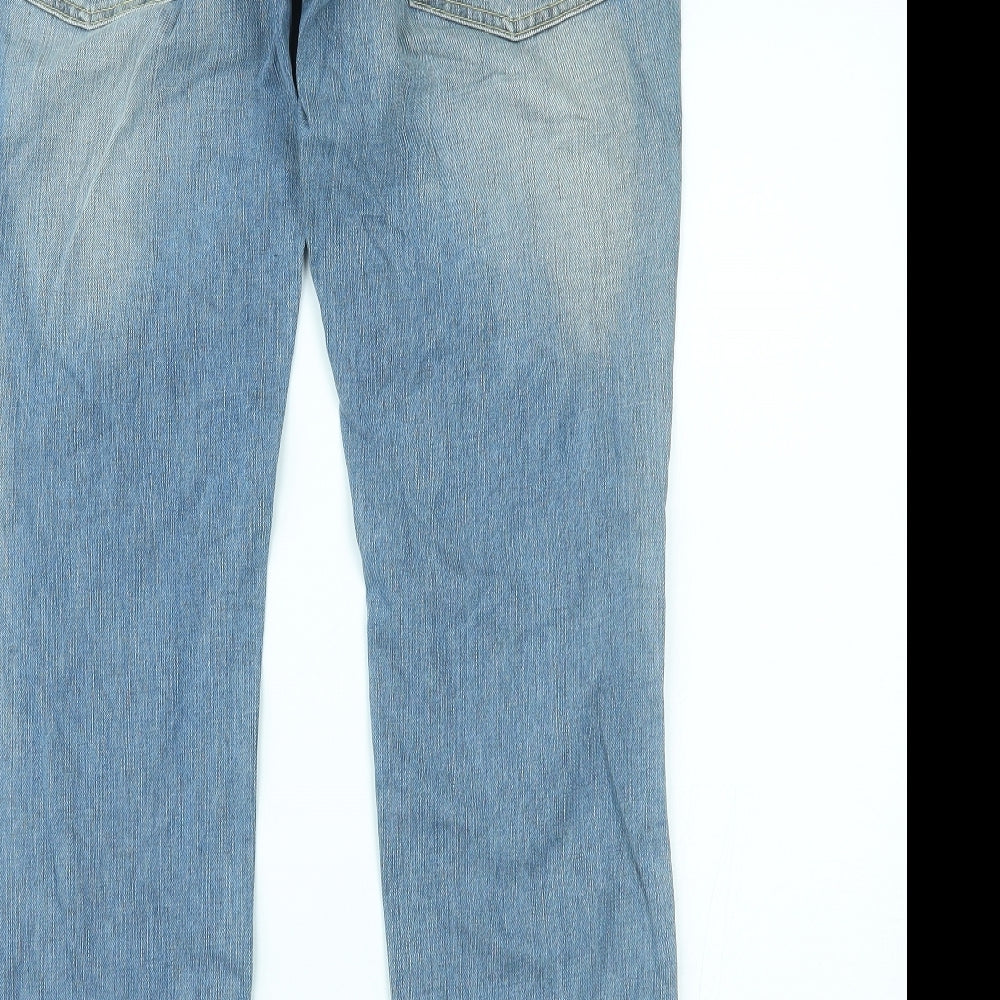 VERO MODA Womens Blue  Denim Straight Jeans Size 34 in L33 in