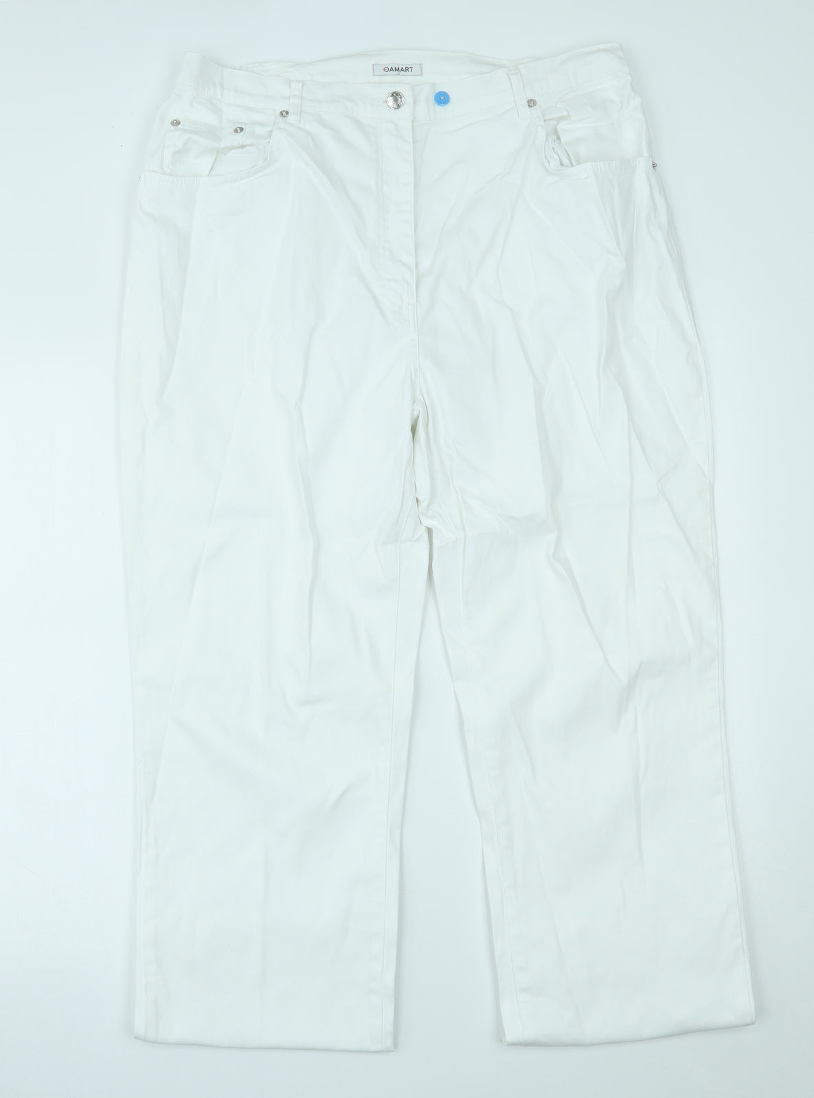 Damart Womens White   Straight Jeans Size 20 L29 in