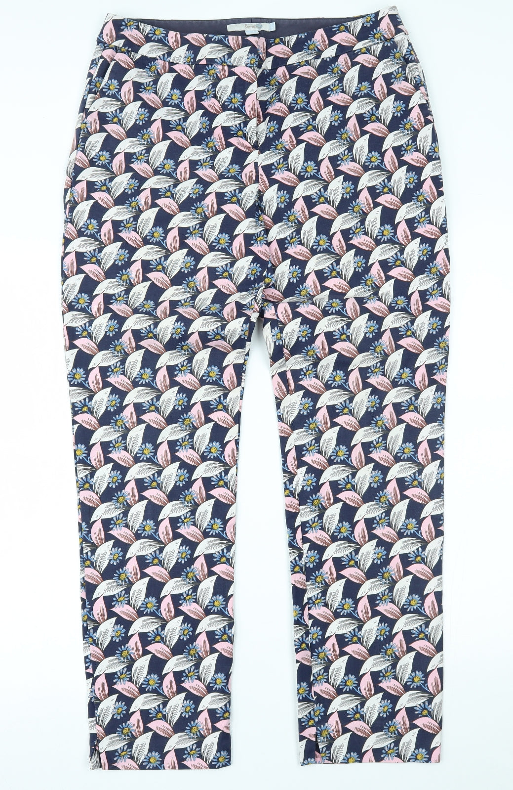 Boden Womens Multicoloured Floral  Trousers  Size 14 L29 in