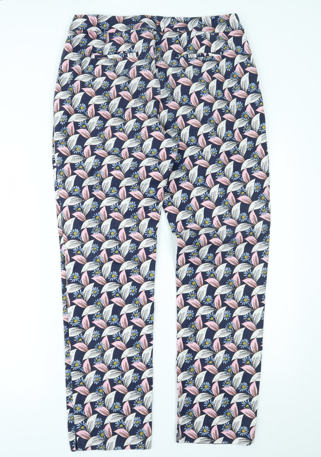 Boden Womens Multicoloured Floral  Trousers  Size 14 L29 in