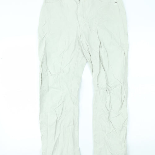 Rosner Womens Ivory   Trousers  Size 12 L30 in