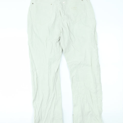 Rosner Womens Ivory   Trousers  Size 12 L30 in