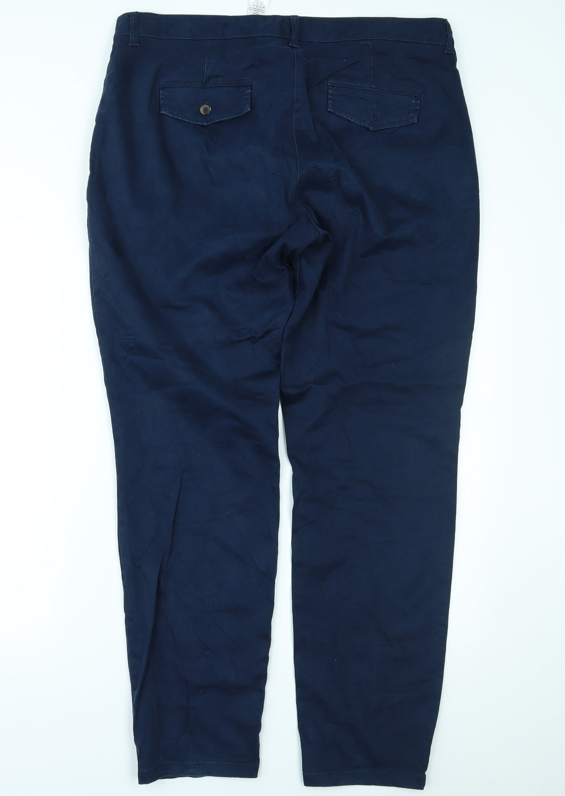 NEXT Womens Blue   Chino Trousers Size 16 L29 in