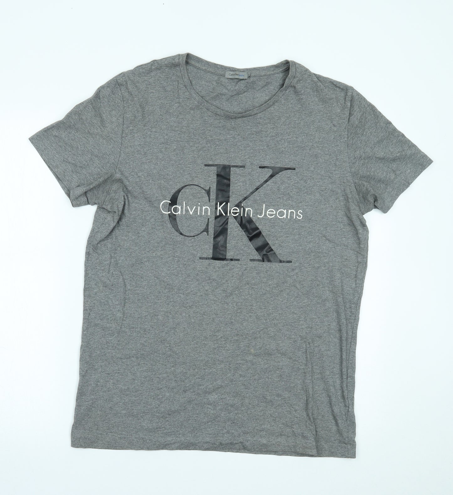 Calvin Klein Jeans Mens Grey    T-Shirt Size L
