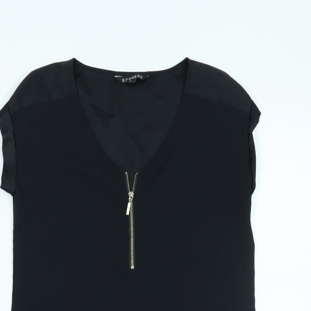 Express Womens Black   Basic T-Shirt Size XS