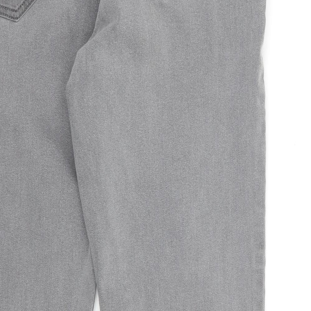 Bonmarché Womens Grey   Cropped Jeans Size 14 L27 in