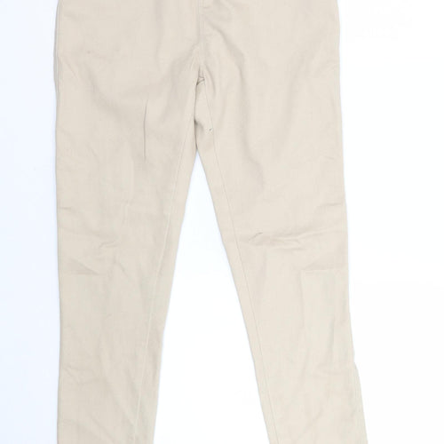 Denim & Co. Womens Beige   Jegging Jeans Size 10 L29 in