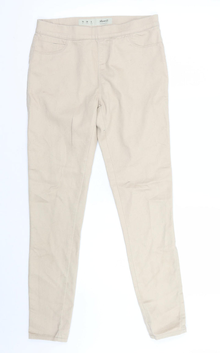 Denim & Co. Womens Beige Jegging Jeans Size 10 L29 in