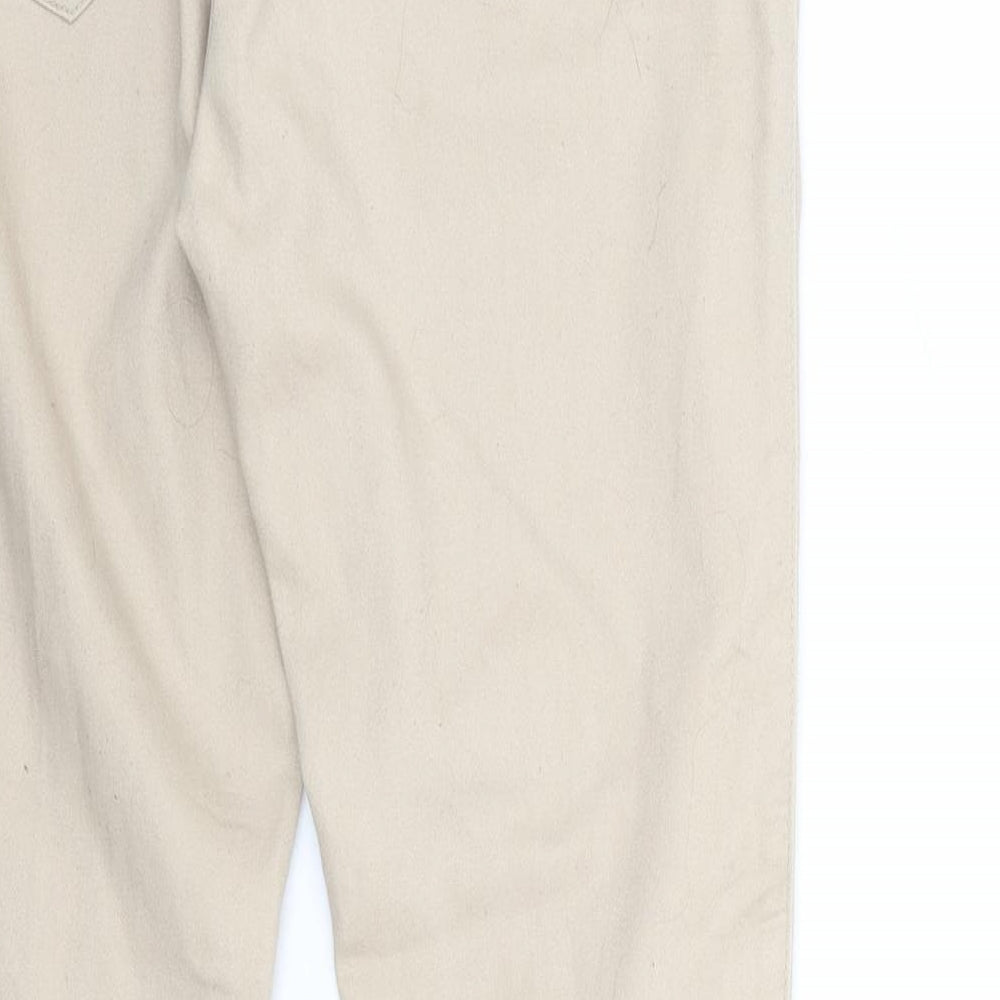 Denim & Co. Womens Beige   Jegging Jeans Size 10 L29 in