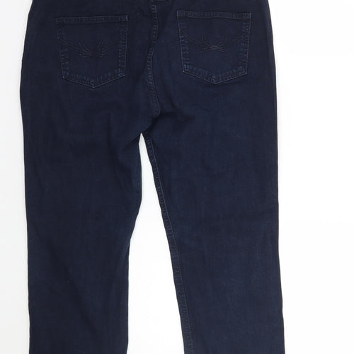 Marks and Spencer Womens Blue   Straight Jeans Size 16 L24 in