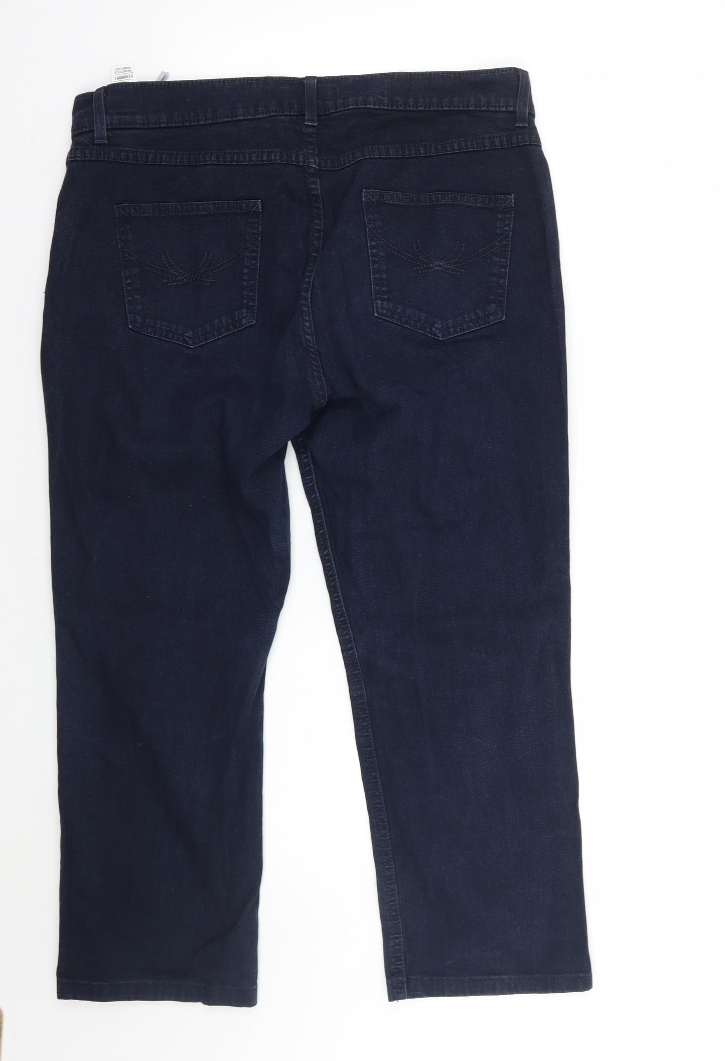 Marks and Spencer Womens Blue   Straight Jeans Size 16 L24 in