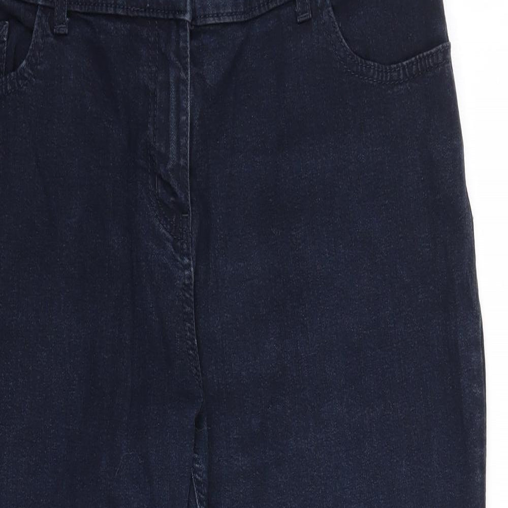 Marks and Spencer Womens Blue   Straight Jeans Size 16 L24 in