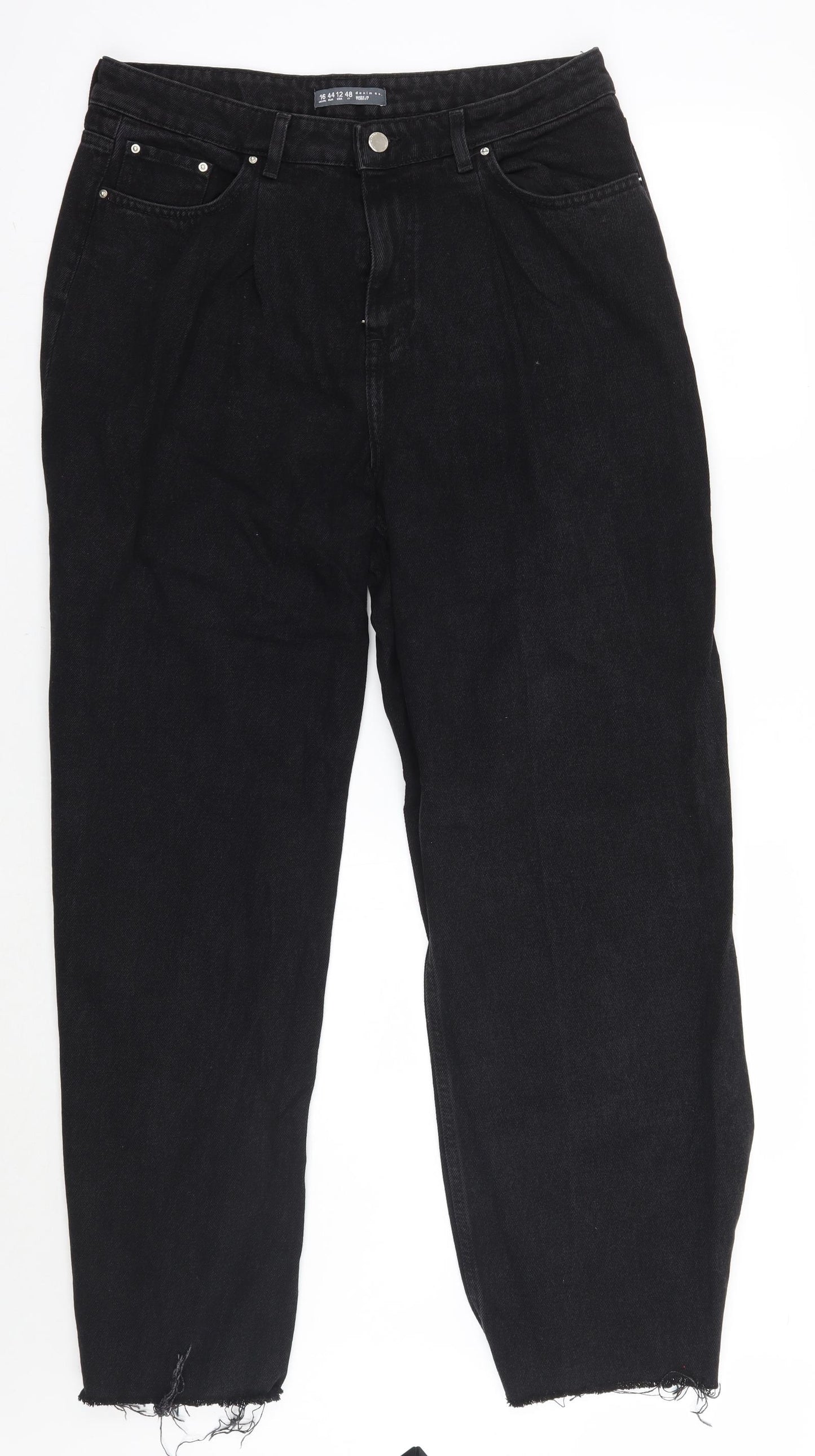Denim co Womens Black   Straight Jeans Size 16 L30 in