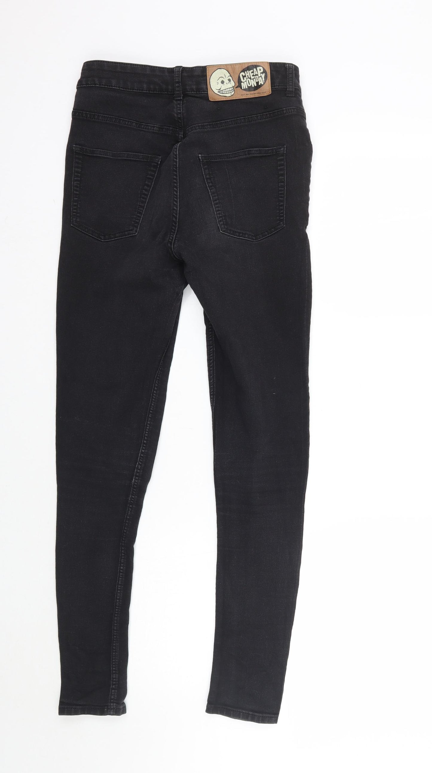 Cheap Monday Womens Black   Skinny Jeans Size S L27 in