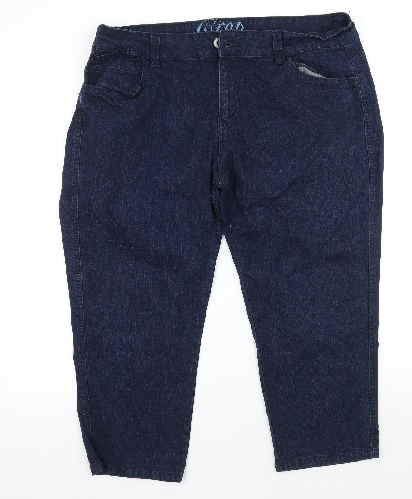 Marks and Spencer Womens Blue   Cropped Jeans Size 20 L21 in