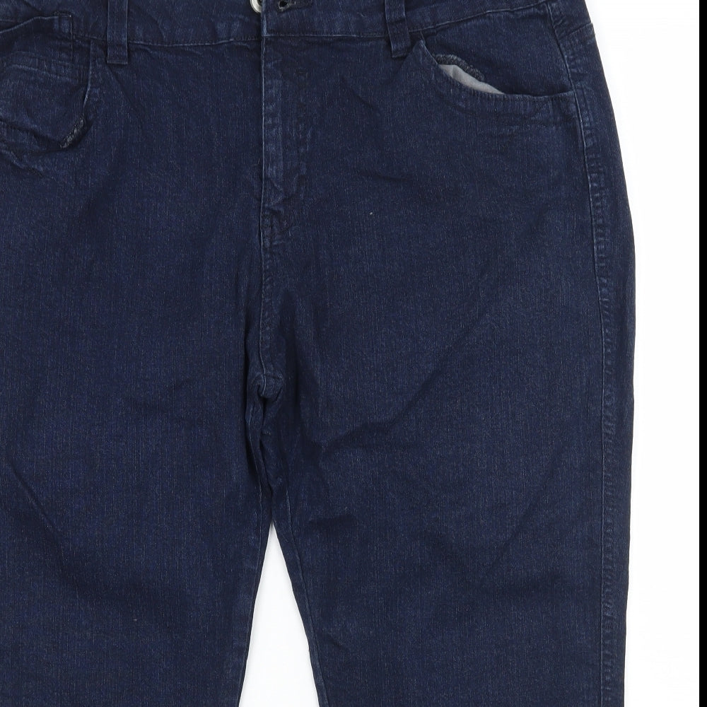 Marks and Spencer Womens Blue   Cropped Jeans Size 20 L21 in