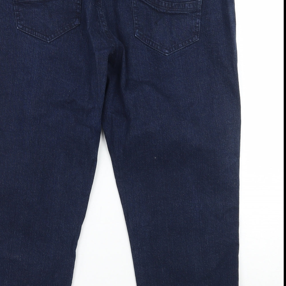 Marks and Spencer Womens Blue   Cropped Jeans Size 20 L21 in