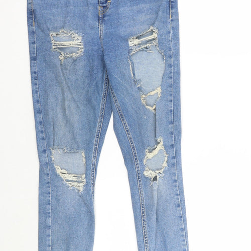 Topshop Womens Blue   Skinny Jeans Size 30 L30 in