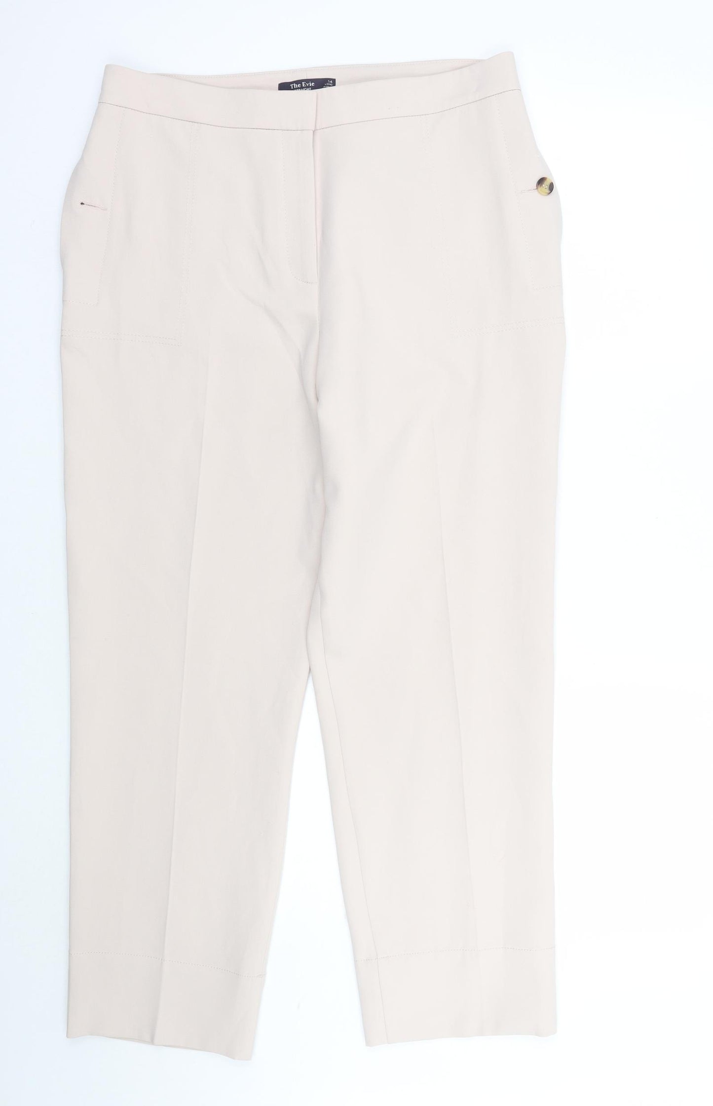 Marks and Spencer Womens Pink   Trousers  Size 14 L28 in