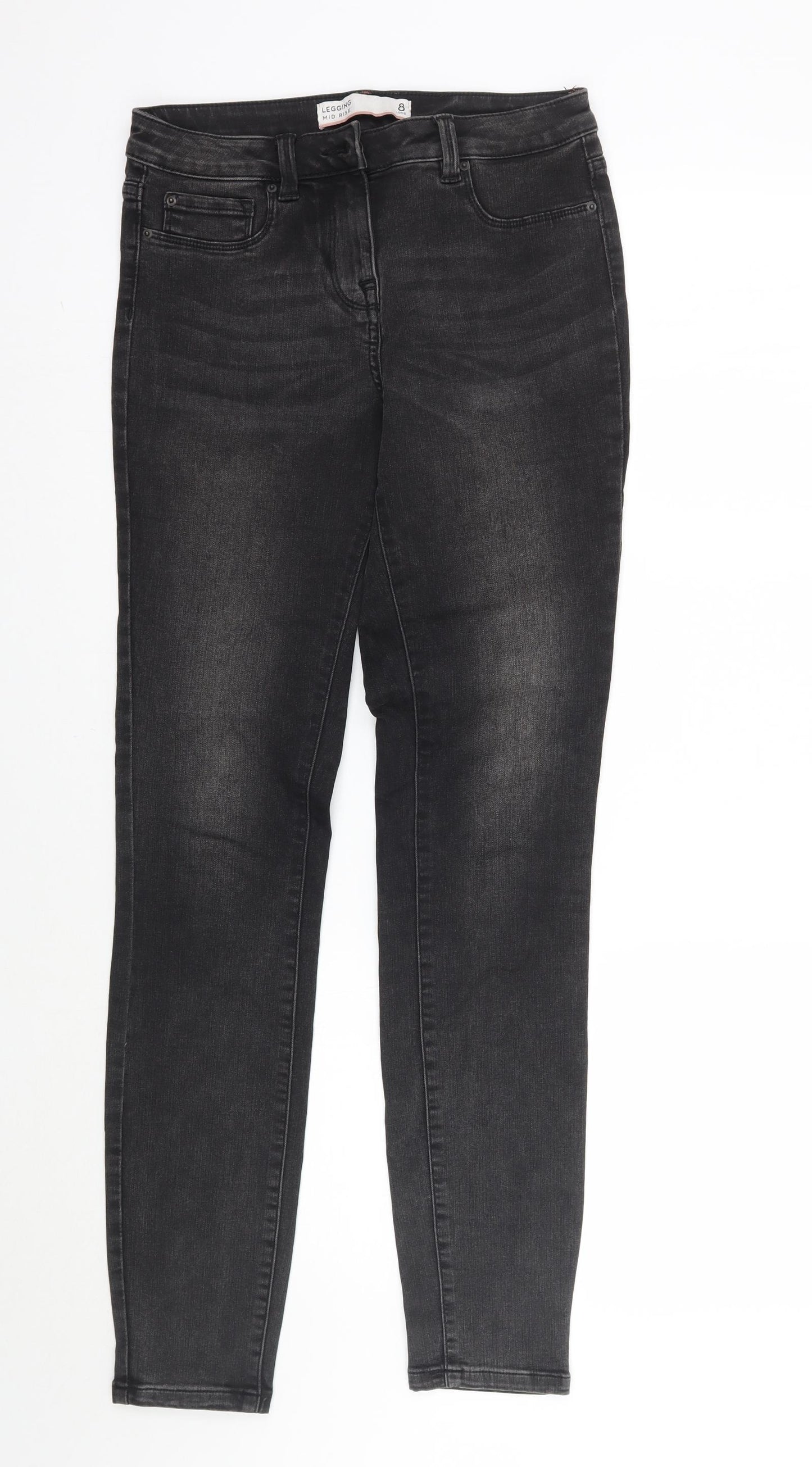 NEXT Womens Black   Skinny Jeans Size 8 L31 in