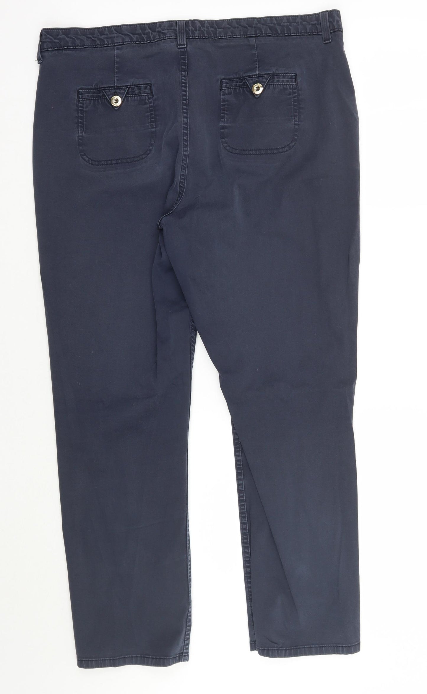 Per Una Womens Blue   Trousers  Size 16 L27 in