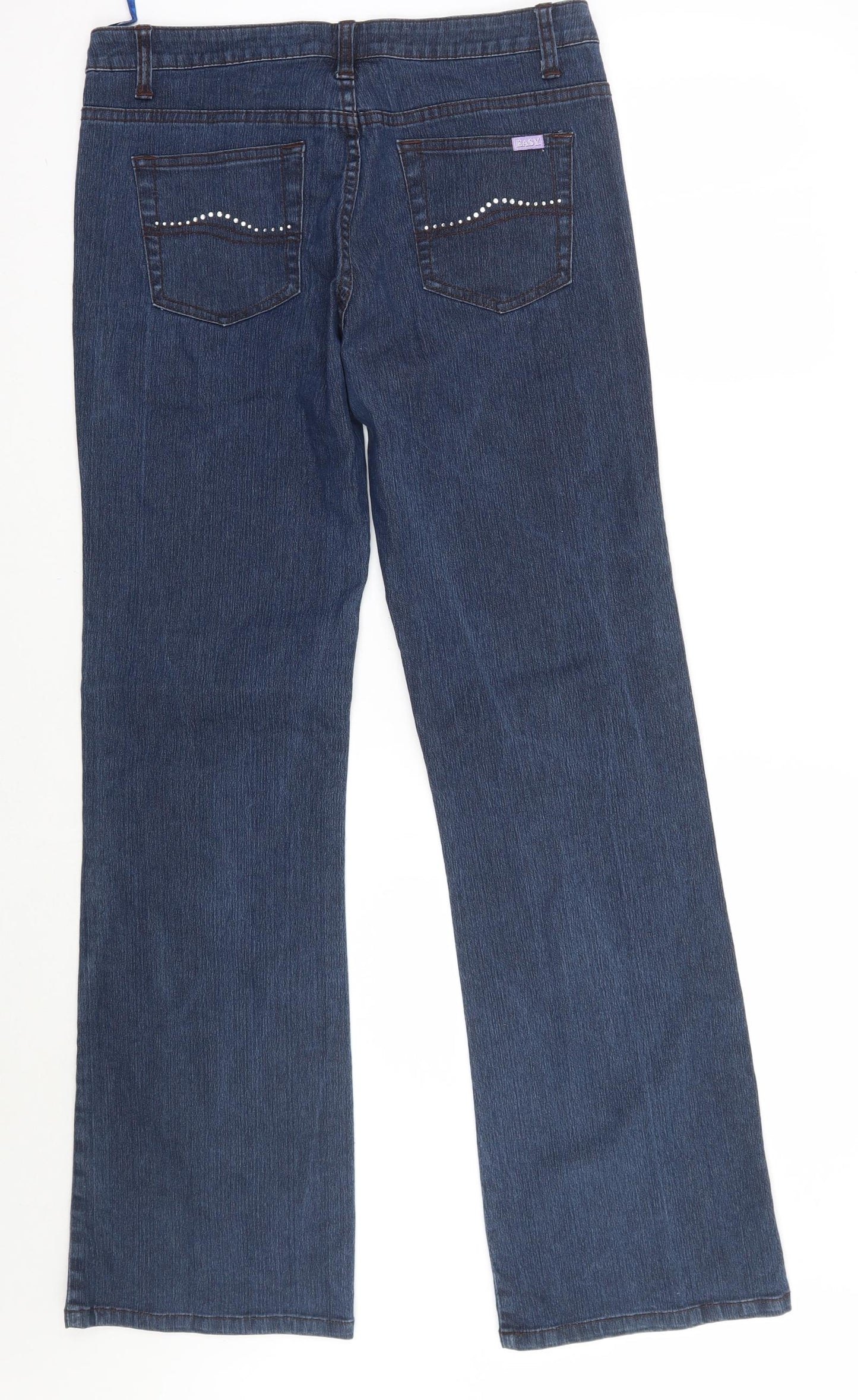 Easy Womens Blue   Bootcut Jeans Size 12 L31 in
