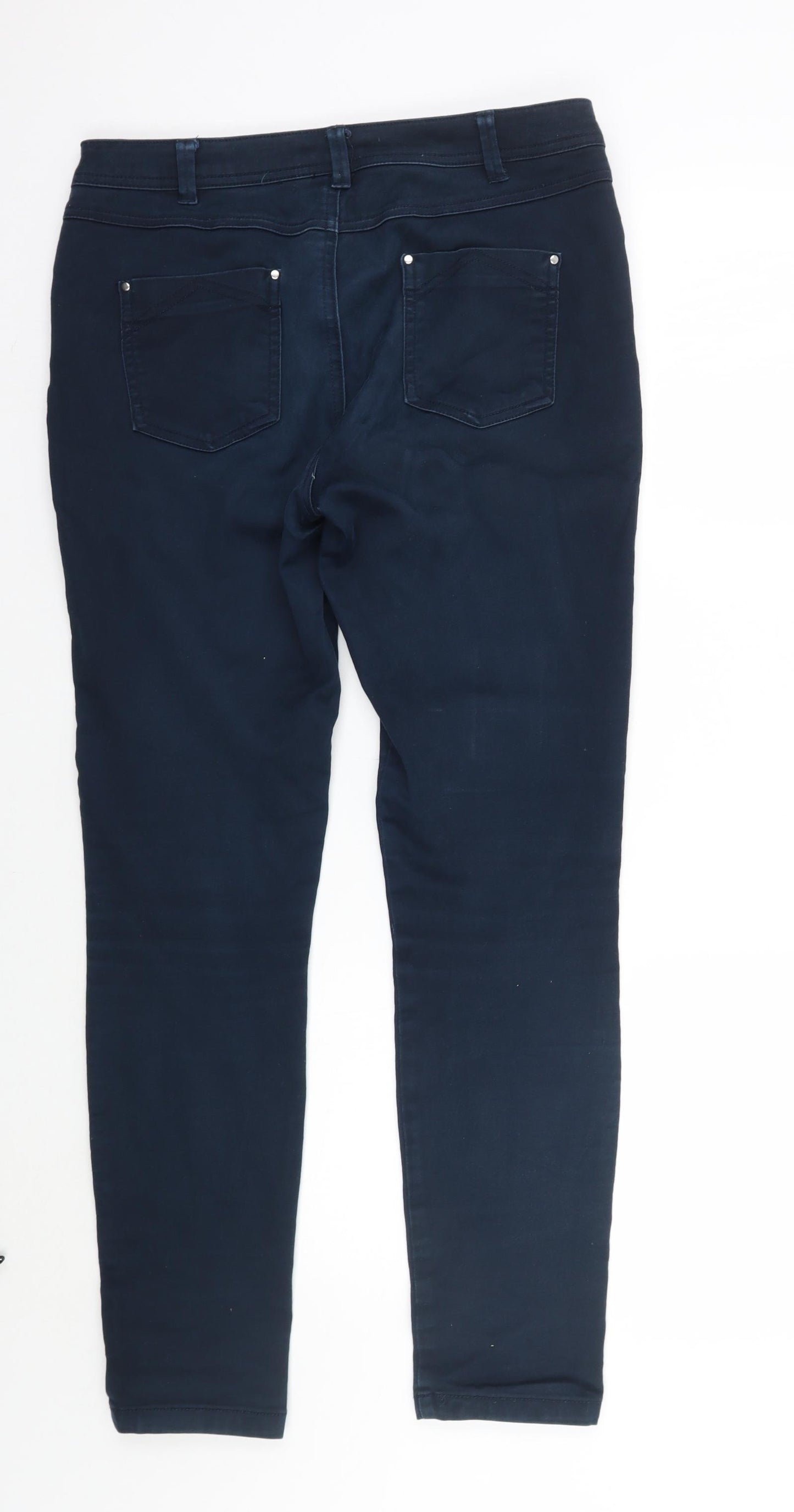 Wallis Womens Blue   Skinny Jeans Size 12 L30 in