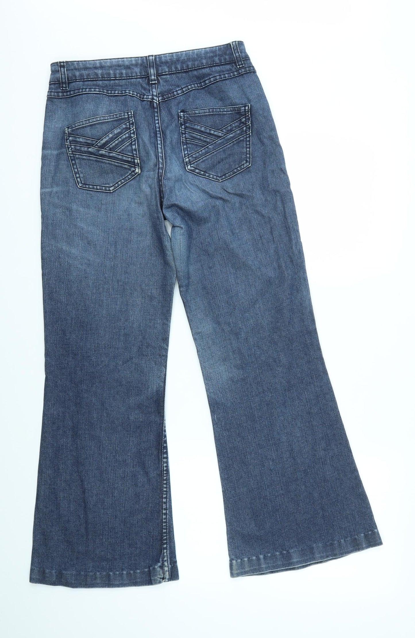 M&S Womens Blue   Bootcut Jeans Size 12 L27 in