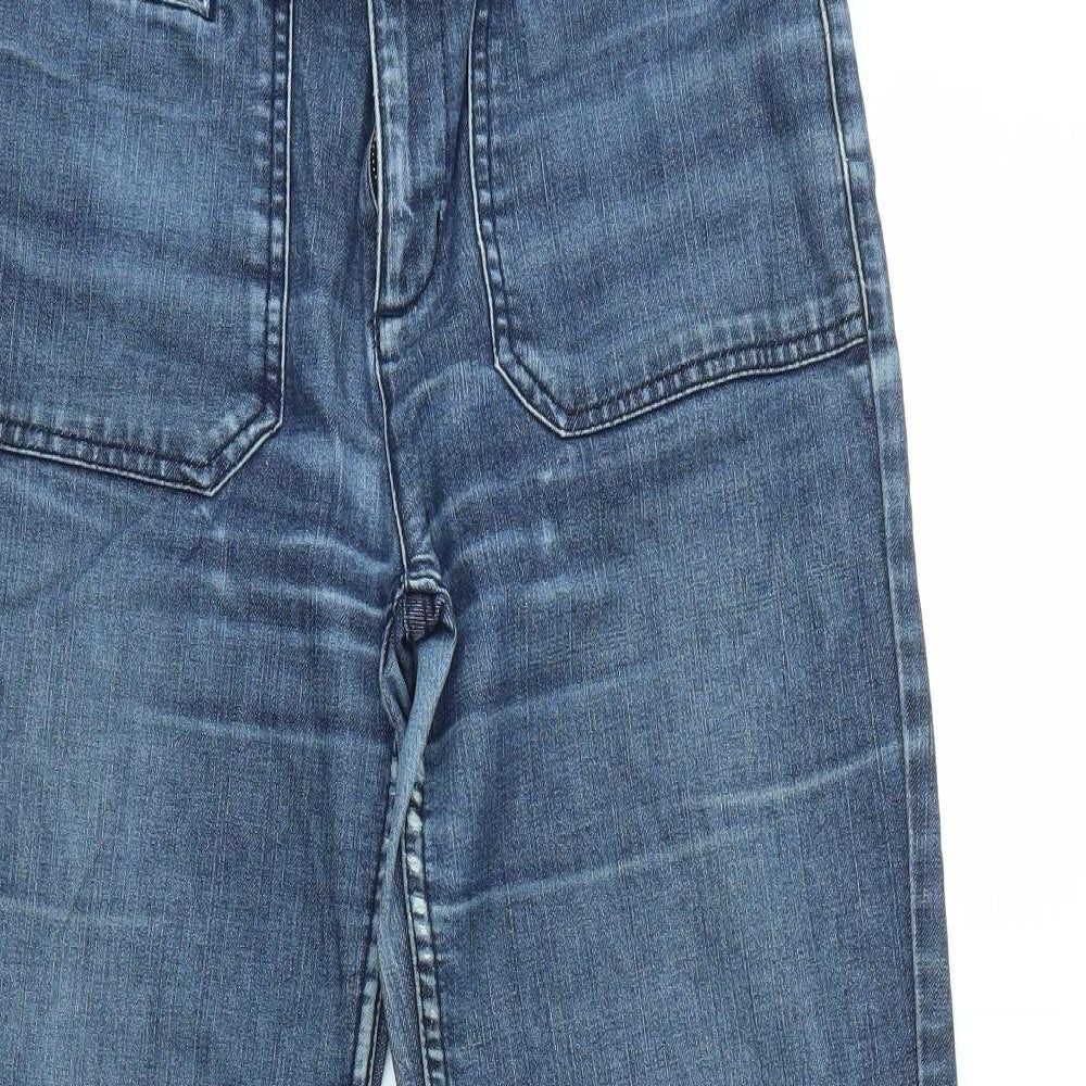 M&S Womens Blue   Bootcut Jeans Size 12 L27 in