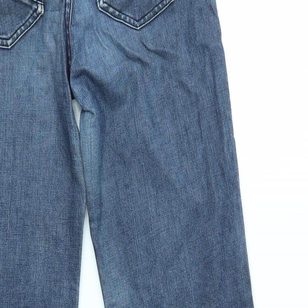 M&S Womens Blue   Bootcut Jeans Size 12 L27 in