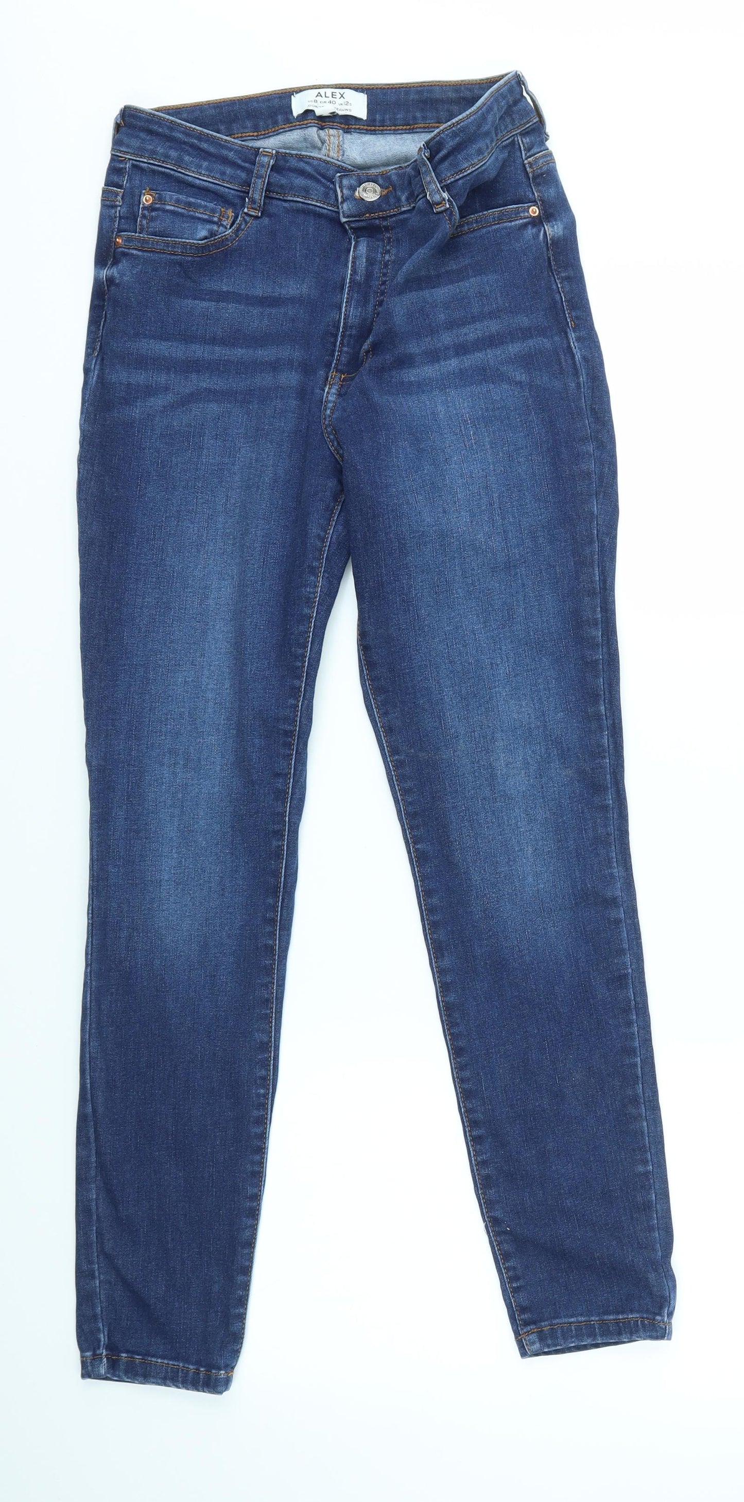 Dorothy Perkins Womens Blue   Skinny Jeans Size 12 L27 in - ALEX