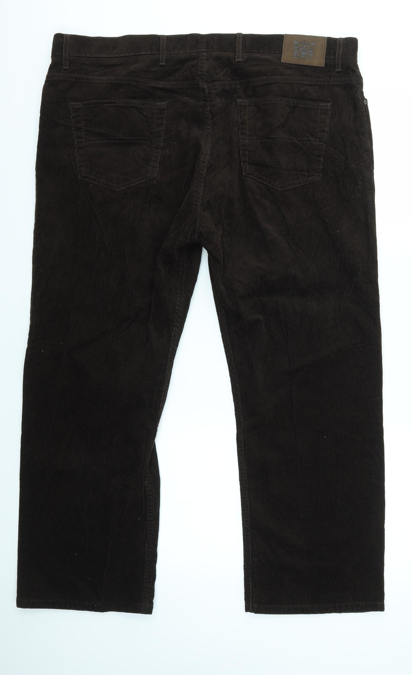 M&S Mens Brown   Trousers  Size 42 in L29 in - Cord Fabric