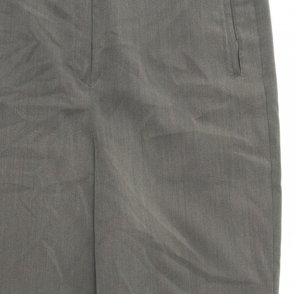 M&S Womens Brown   Dress Pants Trousers Size 18 L28 in