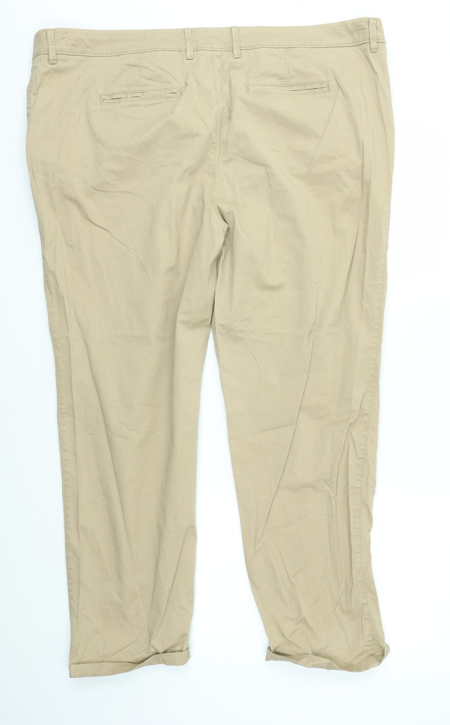 TU Womens Brown   Trousers  Size 20 L27 in
