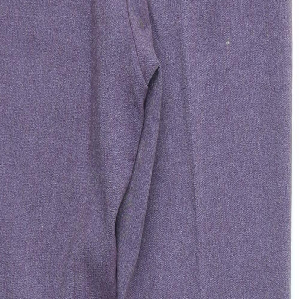 M&S Womens Purple   Dress Pants Trousers Size 8 L25 in - SHORT THE MIA