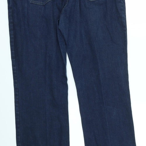 M&S Womens Blue   Straight Jeans Size 20 L30 in