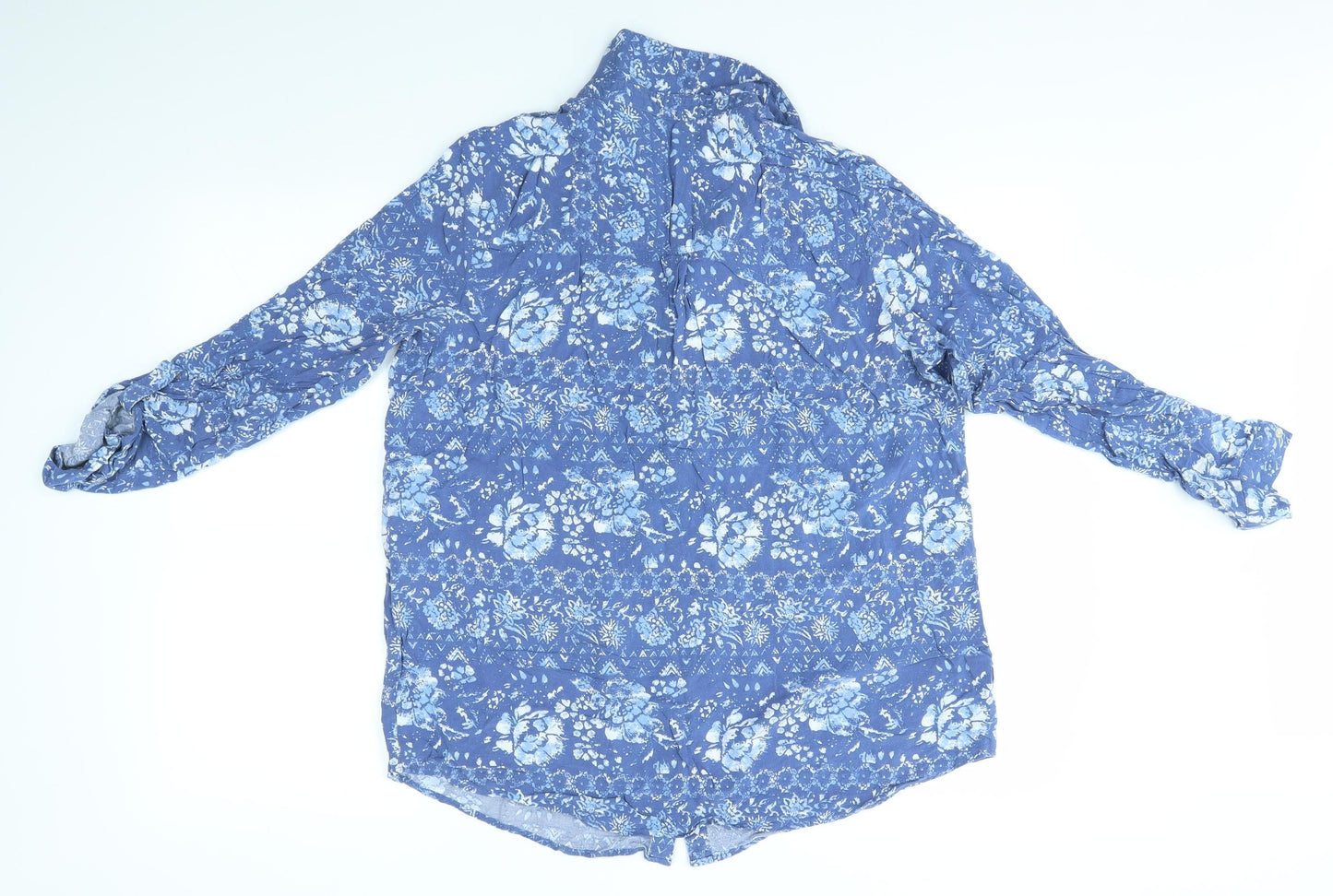 ISLE Womens Blue   Basic Blouse Size 16